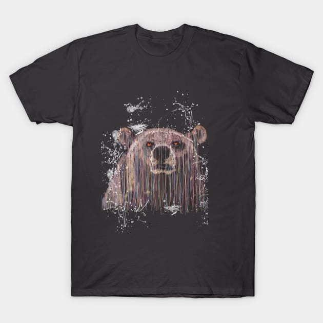 Bear Splash T-Shirt by silent_warrior